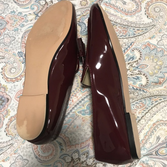 ZARA BASIC BURGUNDY TASSEL LOAFER SIZE 38 - Picture 4 of 7
